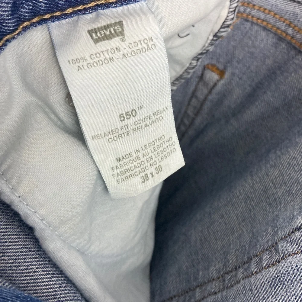 Levi’s Mens 55038x30 Relaxed Fit  Blue Jeans - Picture 8 of 10